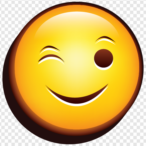 Emoji Wink PNG Transparent Images Download - PNG Packs
