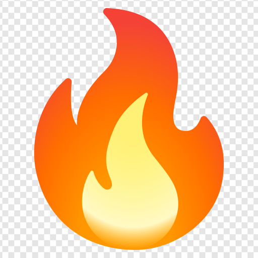 Fire Emoji PNG Transparent Images Download - PNG Packs