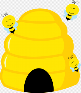 Beehive Cartoon PNG Transparent Images Download