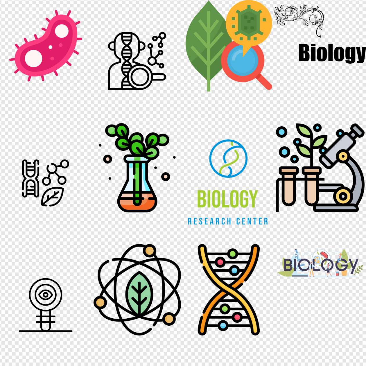Biology Icon PNG Images, Vectors Free Download - Pngtree