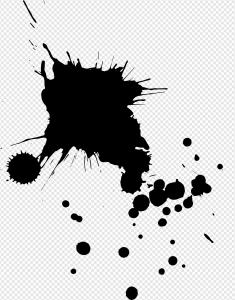 Black Paint Splatter PNG Transparent Images Download