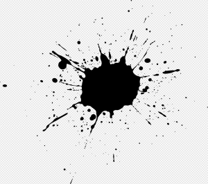 Black Paint Splatter PNG Transparent Images Download