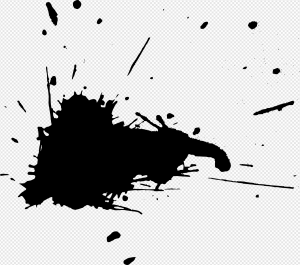 Black Paint Splatter PNG Transparent Images Download