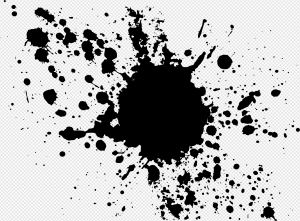 Black Paint Splatter PNG Transparent Images Download