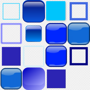 Blue Square PNG Transparent Images Download - PNG Packs