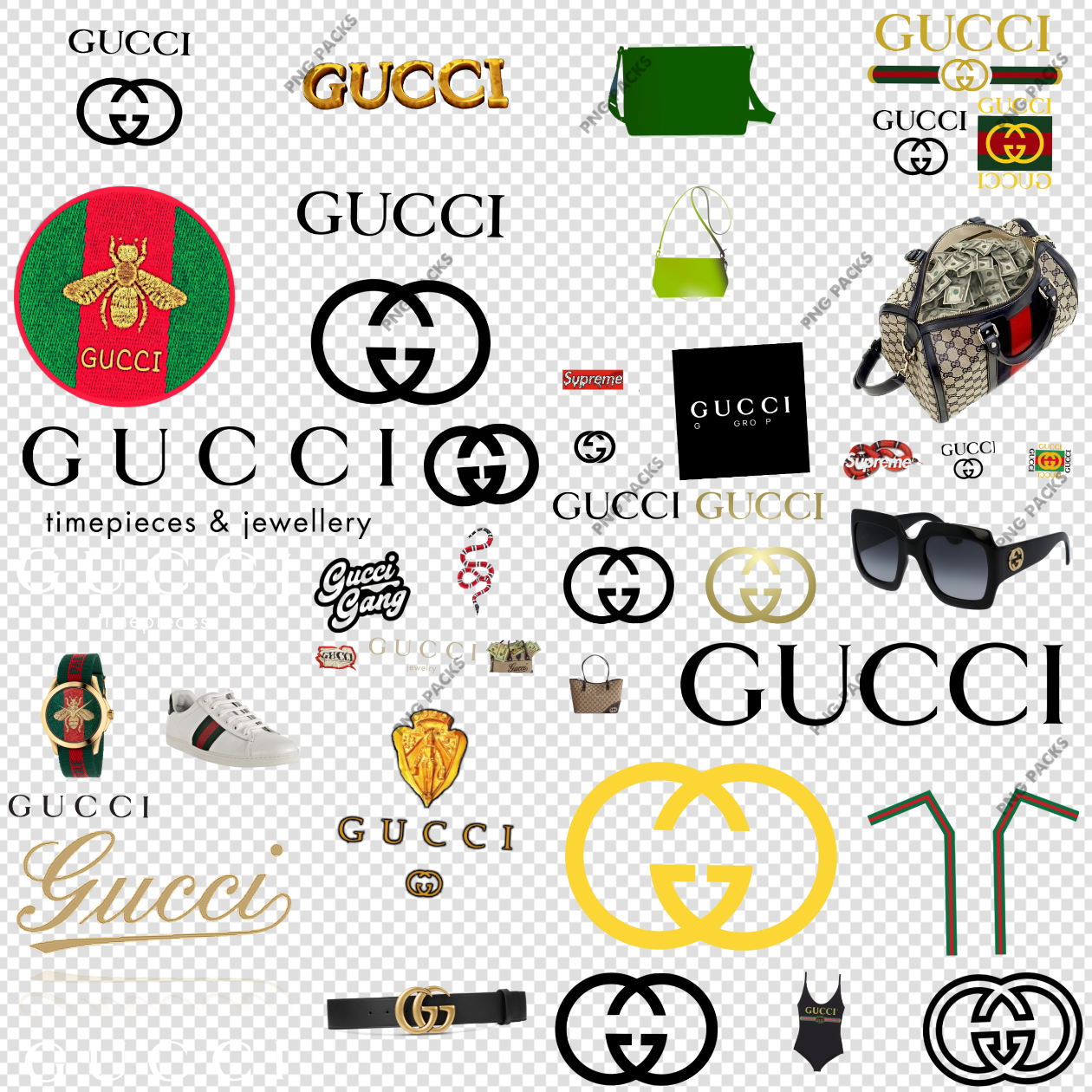 Gucci PNG Transparent Images Download - PNG Packs